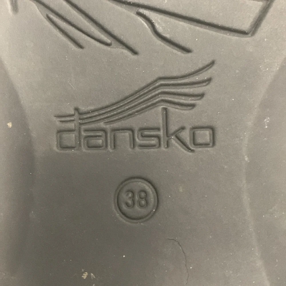 Dansko Reese black leather sandals size eu 38